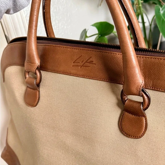 Vintage Givenchy Brown Leather And Canvas Handbag From Its Life Line NWT (read) - Picture 10 of 10